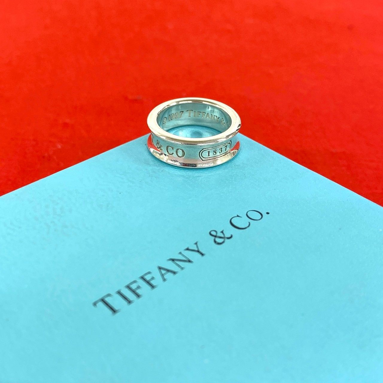 極 美品 TIFFANY&Co. ティファニー ナロー リング シルバー925 指輪 10号 アクセサリー シルバー 157-4