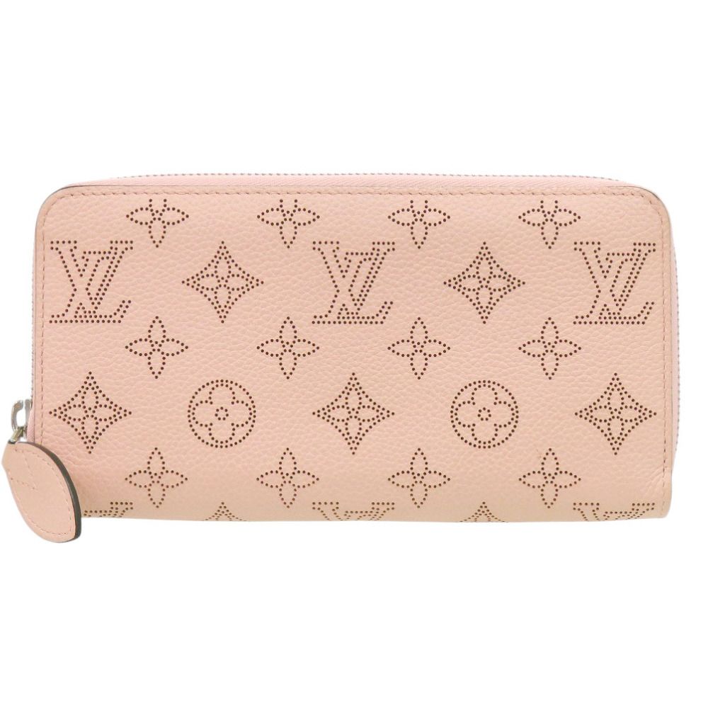 新品同様 ルイ ヴィトン ジッピーウォレット モノグラム マヒナ M61868 マグノリア 長財布 LV 0884 LOUIS VUITTON