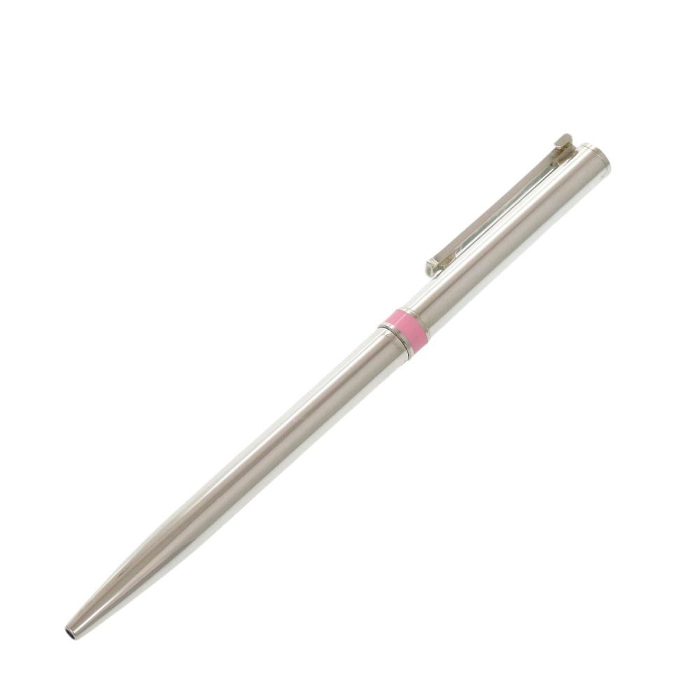 美品 ティファニー Tクリップ シルバー925 ピンク ボールペン 0658 TIFFANY&Co.