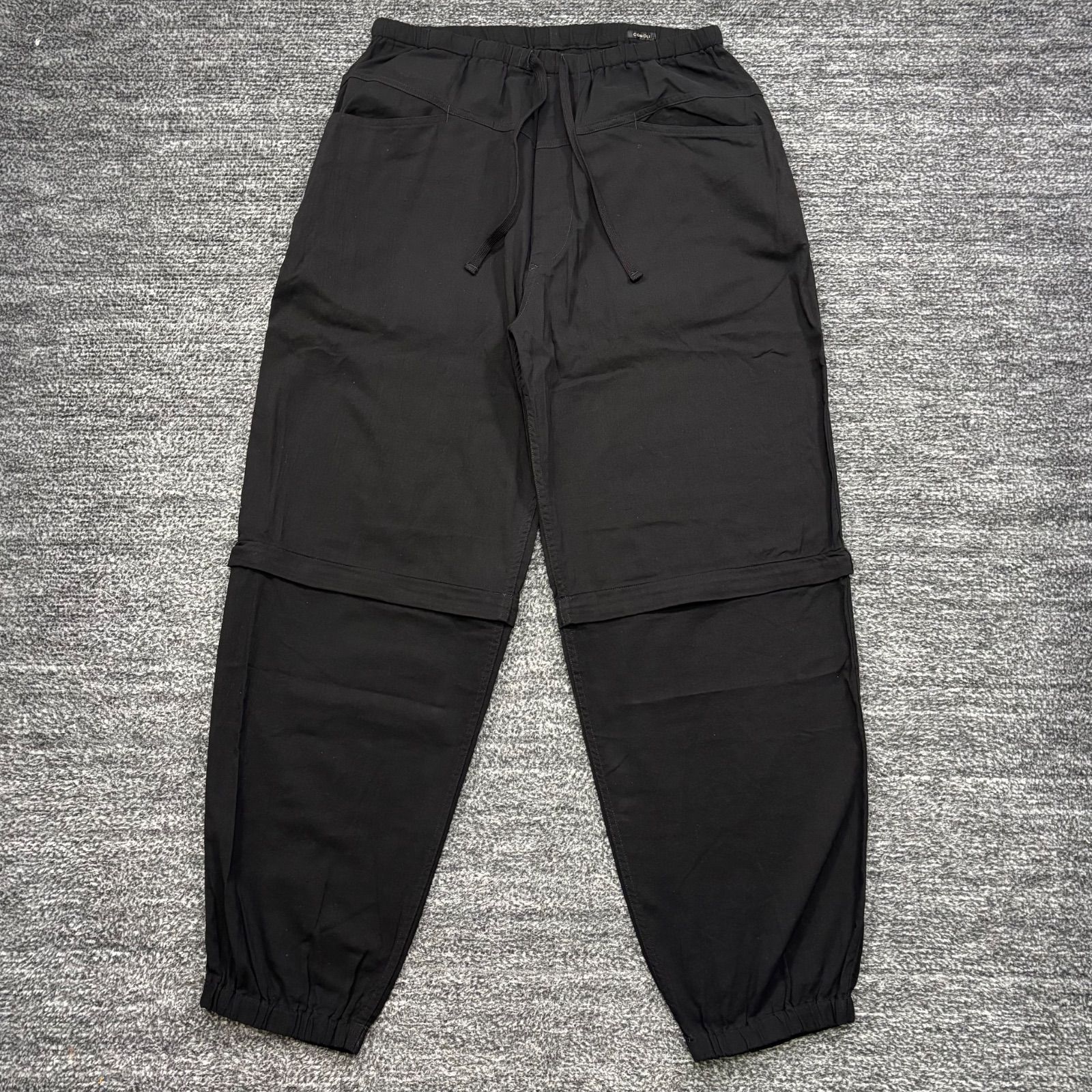 未使用品 comoli 26ss D01-03013 オックスコンバーティブルパンツ ブラック 3 コモリ ■