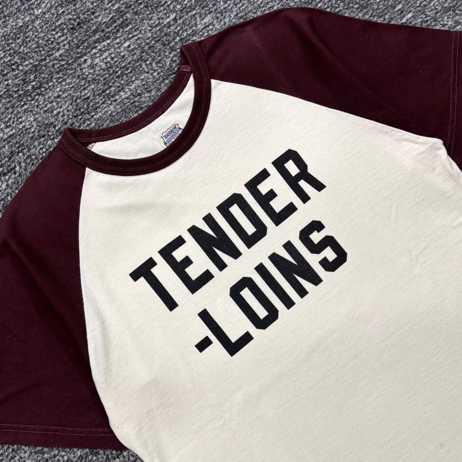 Tenderloin T-RAGLAN Burgundy XS テンダーロイン T ラグラン Tシャツ 