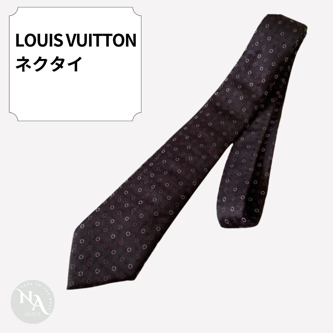 LOUIS VUITTON ルイヴィトン ネクタイ モノグラム イタリア製シルク