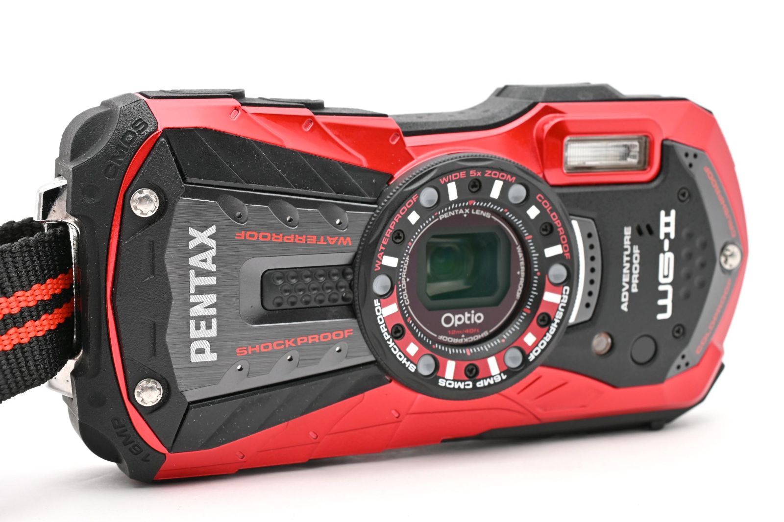 □ 美品 □ ペンタックス PENTAX Optio WG-II レッド 《動作確認済
