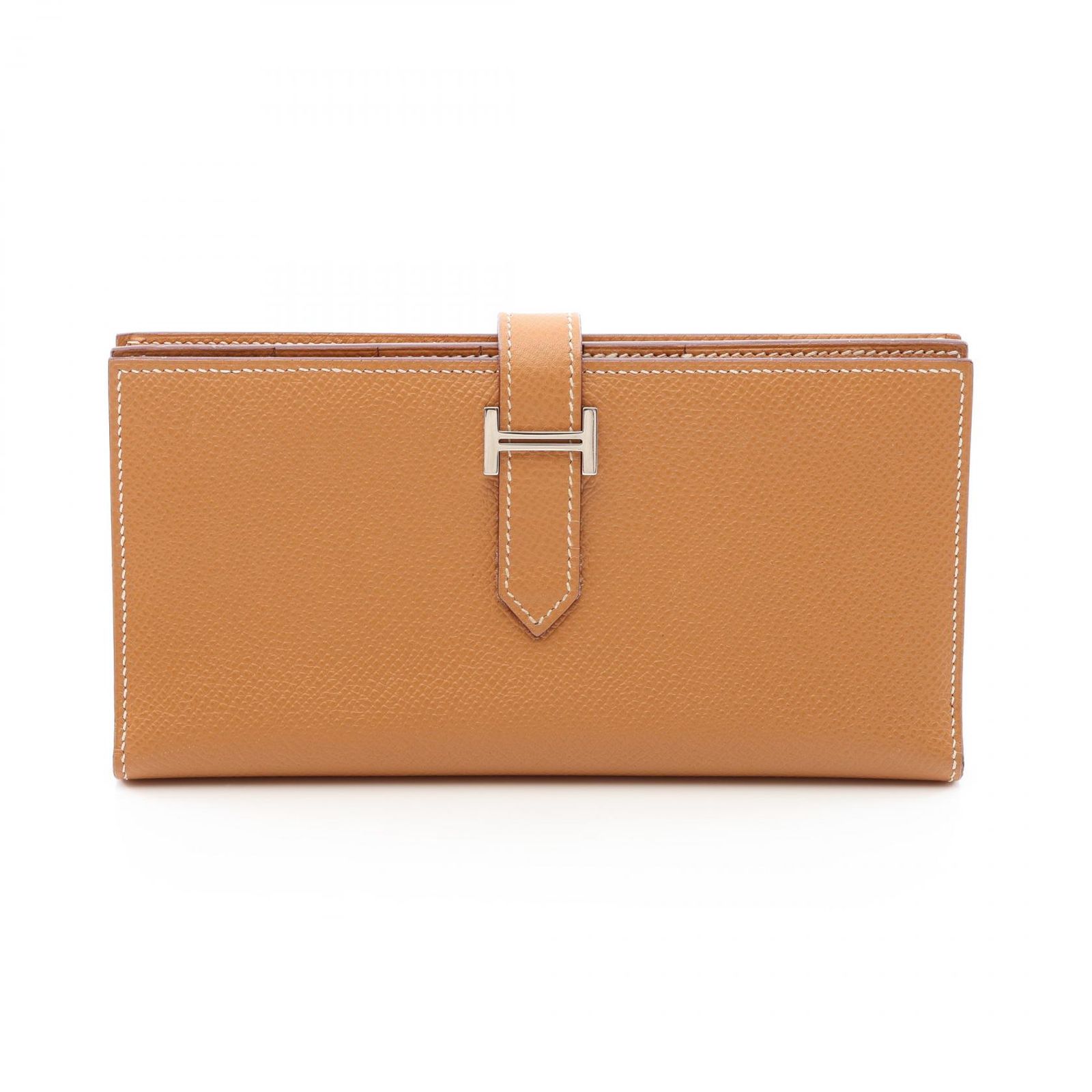 HERMES エルメス ベアンスフレ ナチュラルサブレ 二つ折り長財布