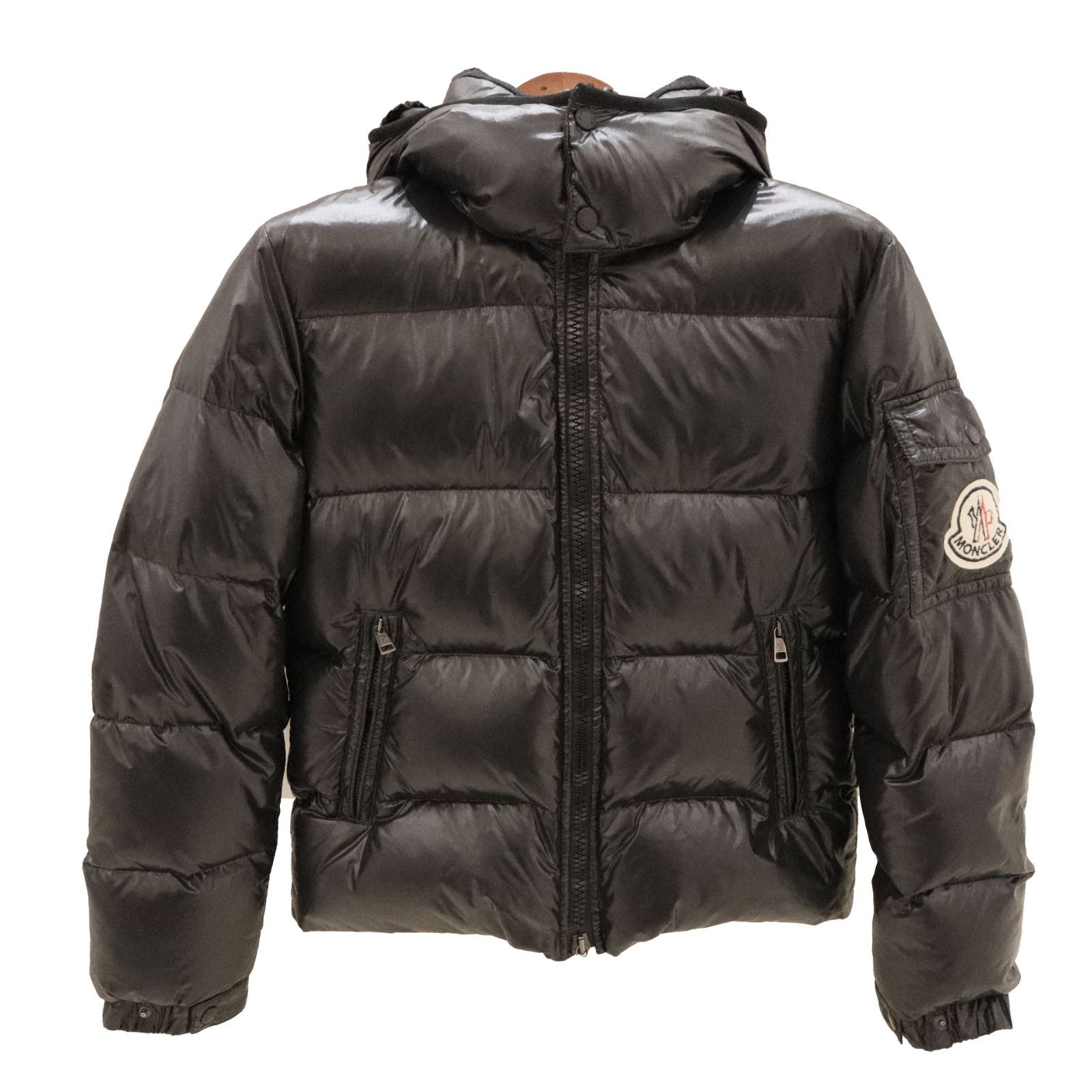 【中古】MONCLER モンクレール ダウンジャケット 冬物 アウター レディース メンズ ブラック アパレル ブランド