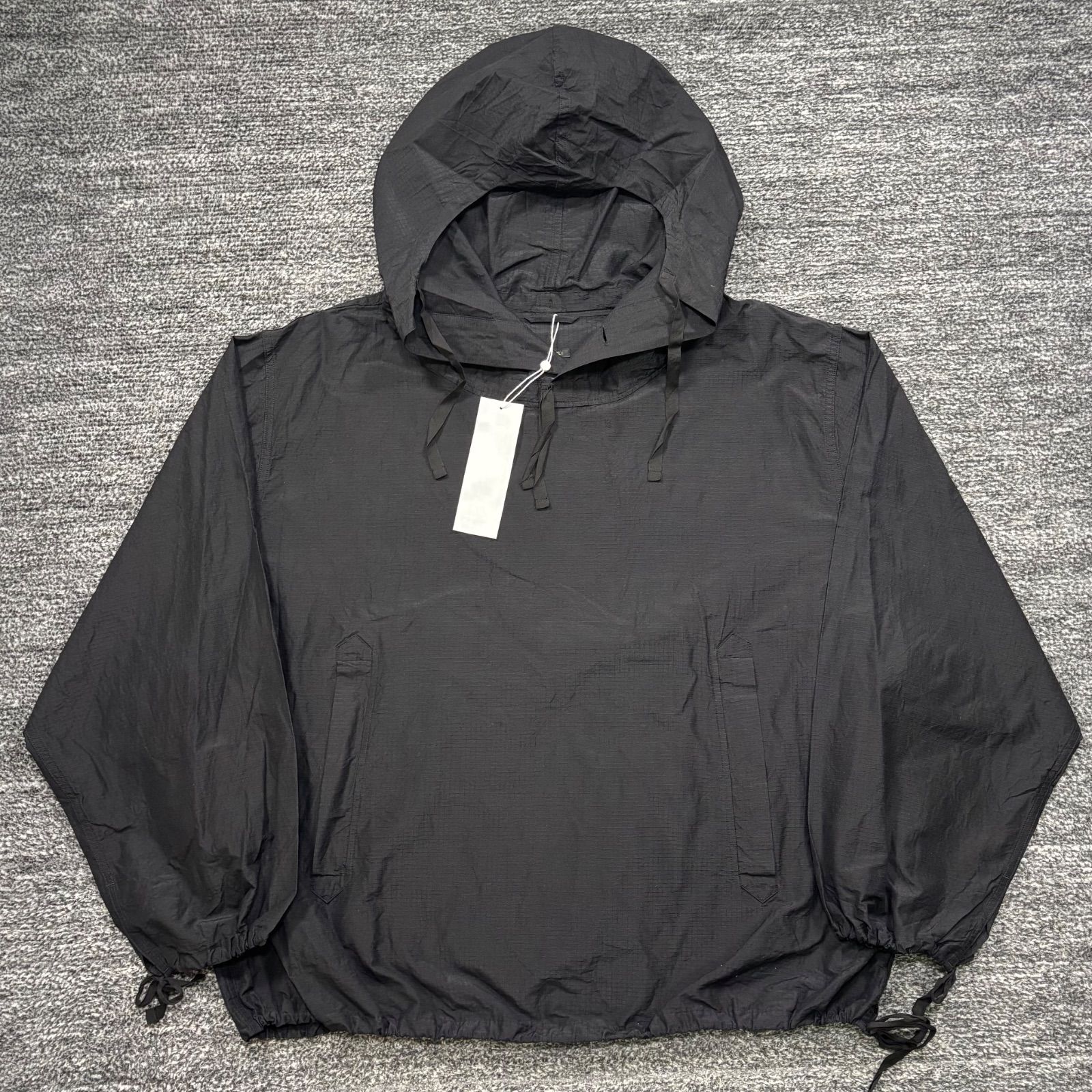 未使用品 comoli 26ss D01-01039 リップストップスモックパーカー ブラック 3 コモリ ■