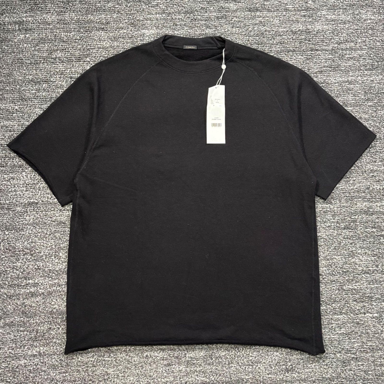 未使用品 comoli 26ss D01-05019 LWコットン裏毛半袖クルー Tシャツ 