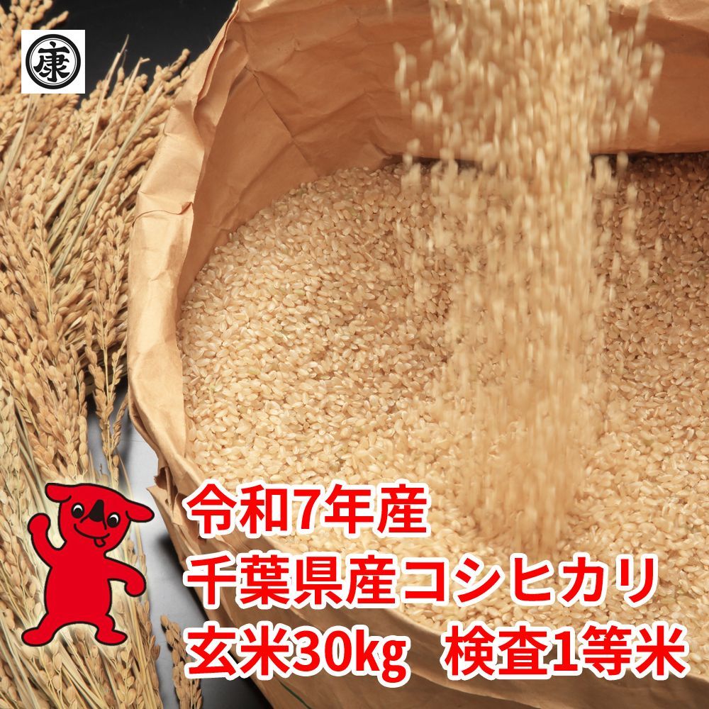 令和7年産 千葉県産コシヒカリ 玄米30㎏ 送料込 低温保管 - メルカリ