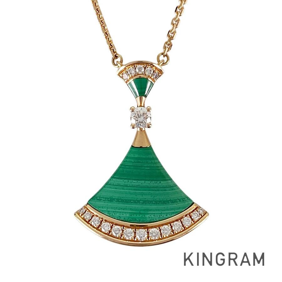 ブルガリ BVLGARI ディーヴァドリーム K18PG マラカイト ネックレス sss【中古】