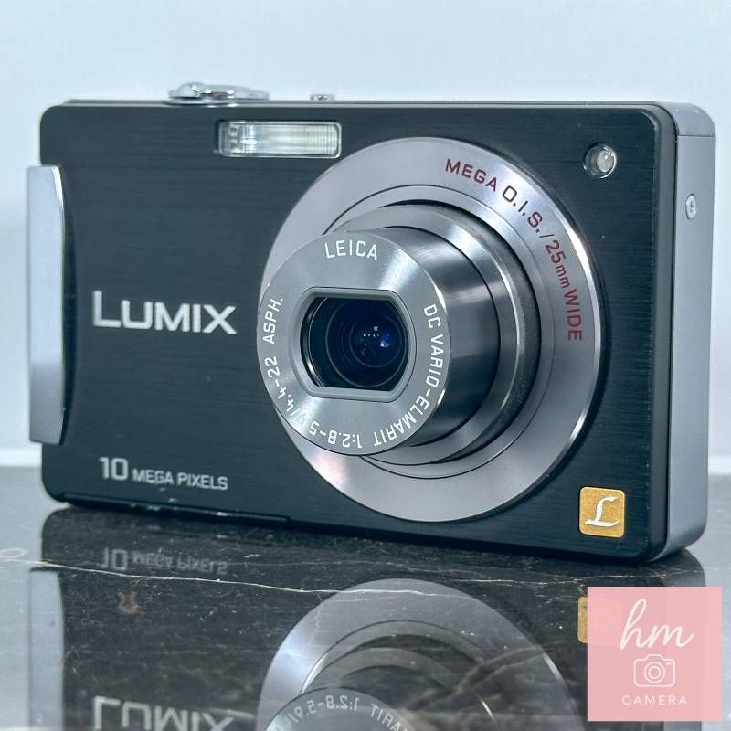 【美品】Panasonic LUMIX DMC-FX500 ブラック 1010万画素 光学5倍ズーム 広角25mm ライカレンズ タッチパネル マニュアル露出 コンパクトデジタルカメラ パナソニック ルミックス