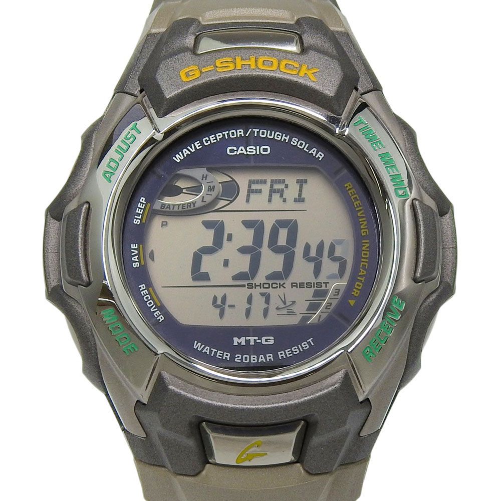 【CASIO】カシオ G-SHOCK MT-G MTG-900FJ-8JR ステンレススチール ソーラー電波時計 デジタル表示 メンズ 腕時計