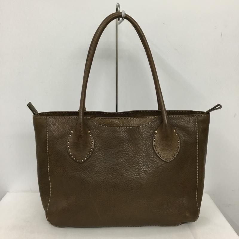 genten ゲンテン トートバッグ レザー 工具ロゴ - メルカリ