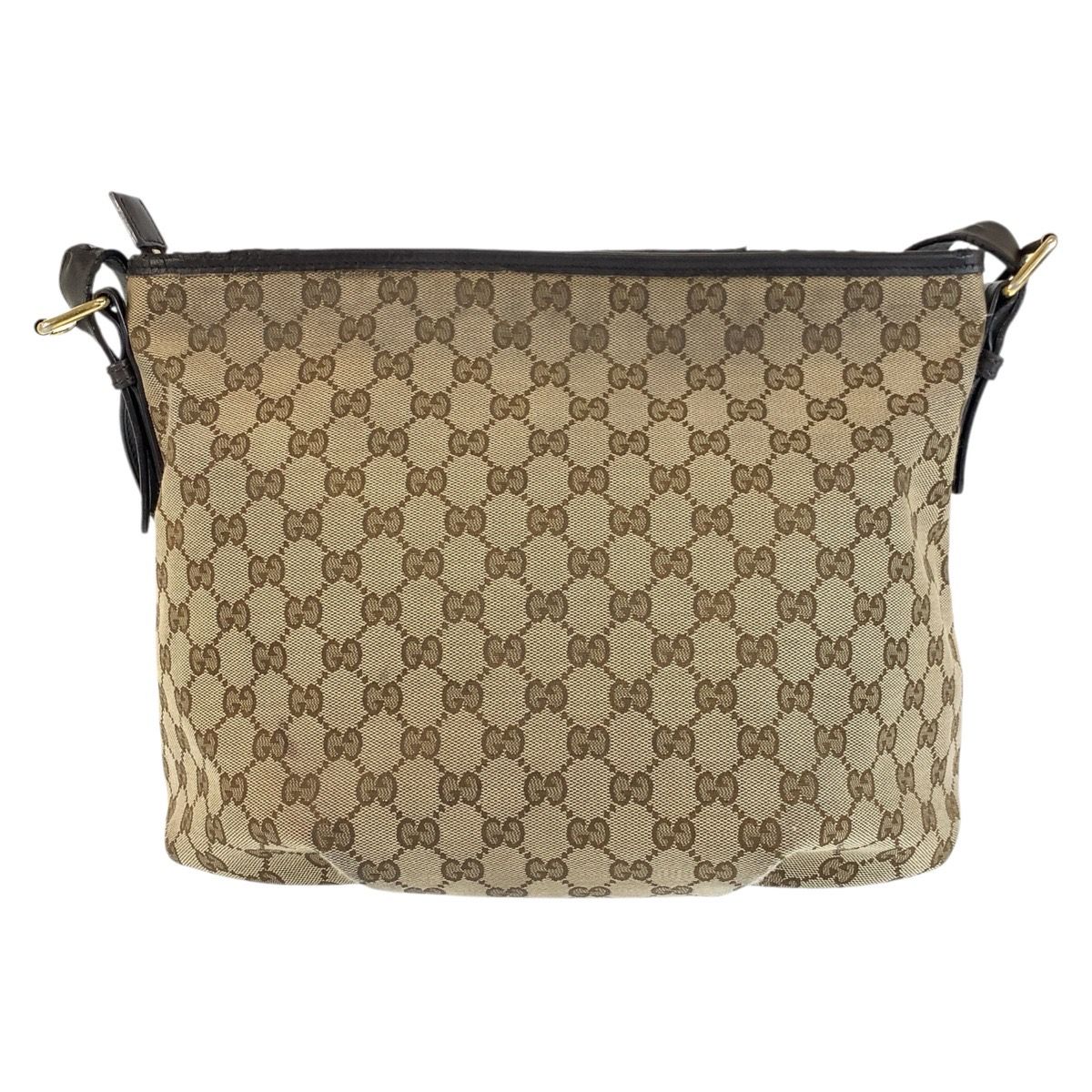 GUCCI グッチ ブラウン ゴールド金具 GGキャンバス/レザー 388930 GUCCI グッチ ブラウン ゴールド金具 GGキャンバス/レザー 388930