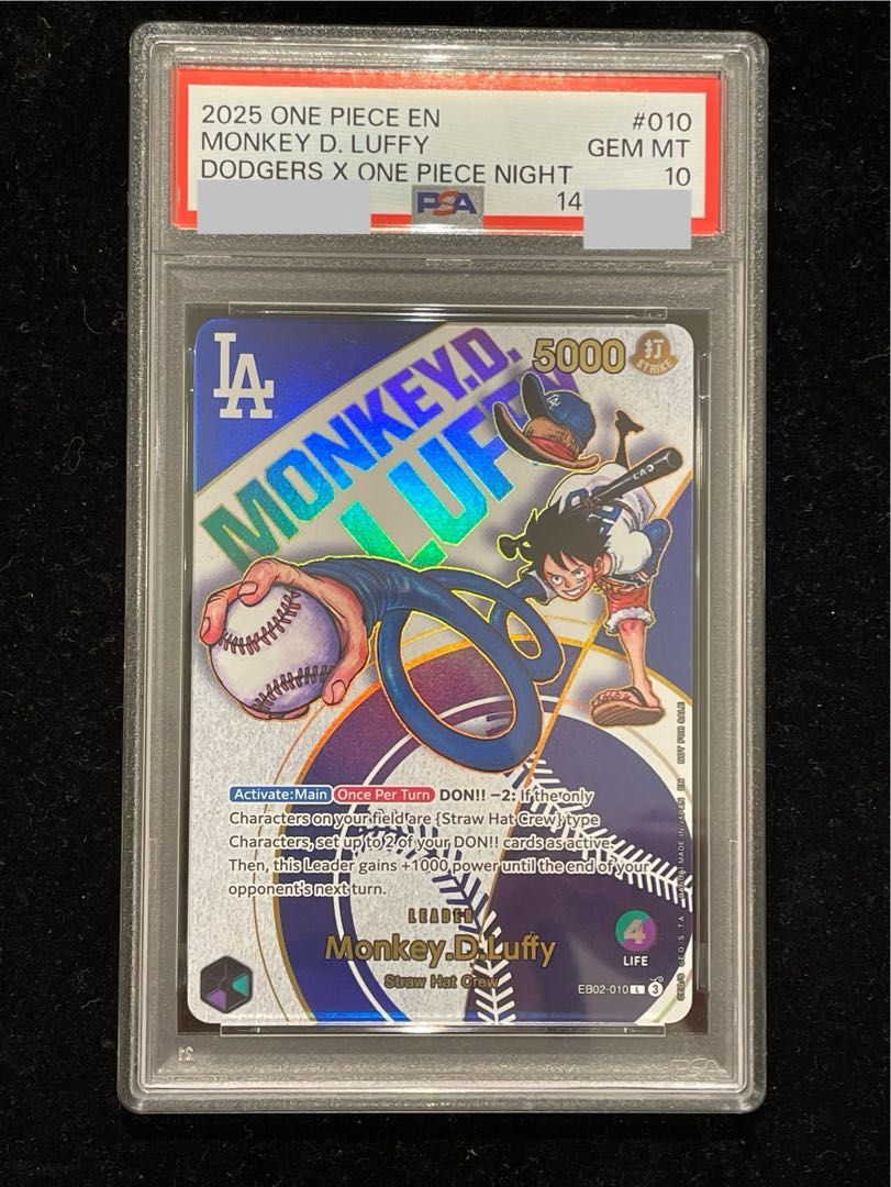 【PSA10】モンキー・D・ルフィ(英語版/ドジャース) PROMO EB02-010 1枚