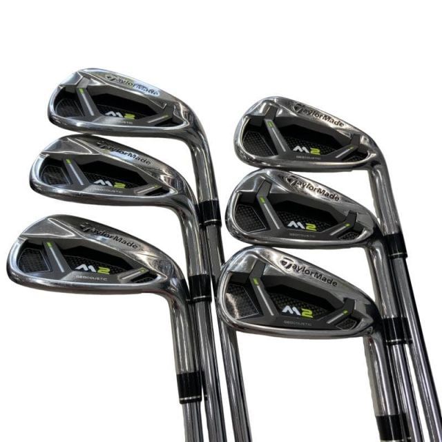 【中古】 テーラーメイド M2(2017) 6S アイアンセット IR RE-AX 90 STEEL JAPAN・SPEC(アイアン) (フレックスS) メンズ 男性用 右利き 右用 Dランク ゴルフクラブ