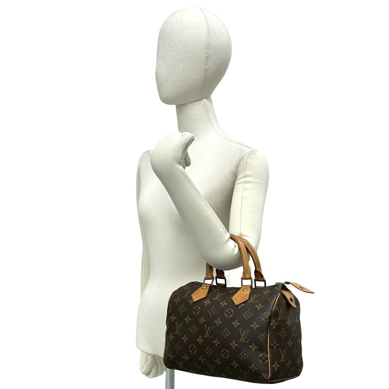極 美品 LOUIS VUITTON ルイヴィトン スピーディ 25 モノグラム レザー