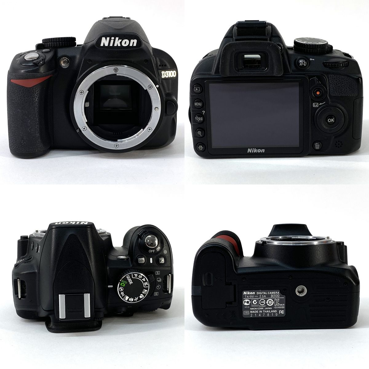 Nikon ニコン D3100 レンズキット デジタル一眼レフカメラ ※中古