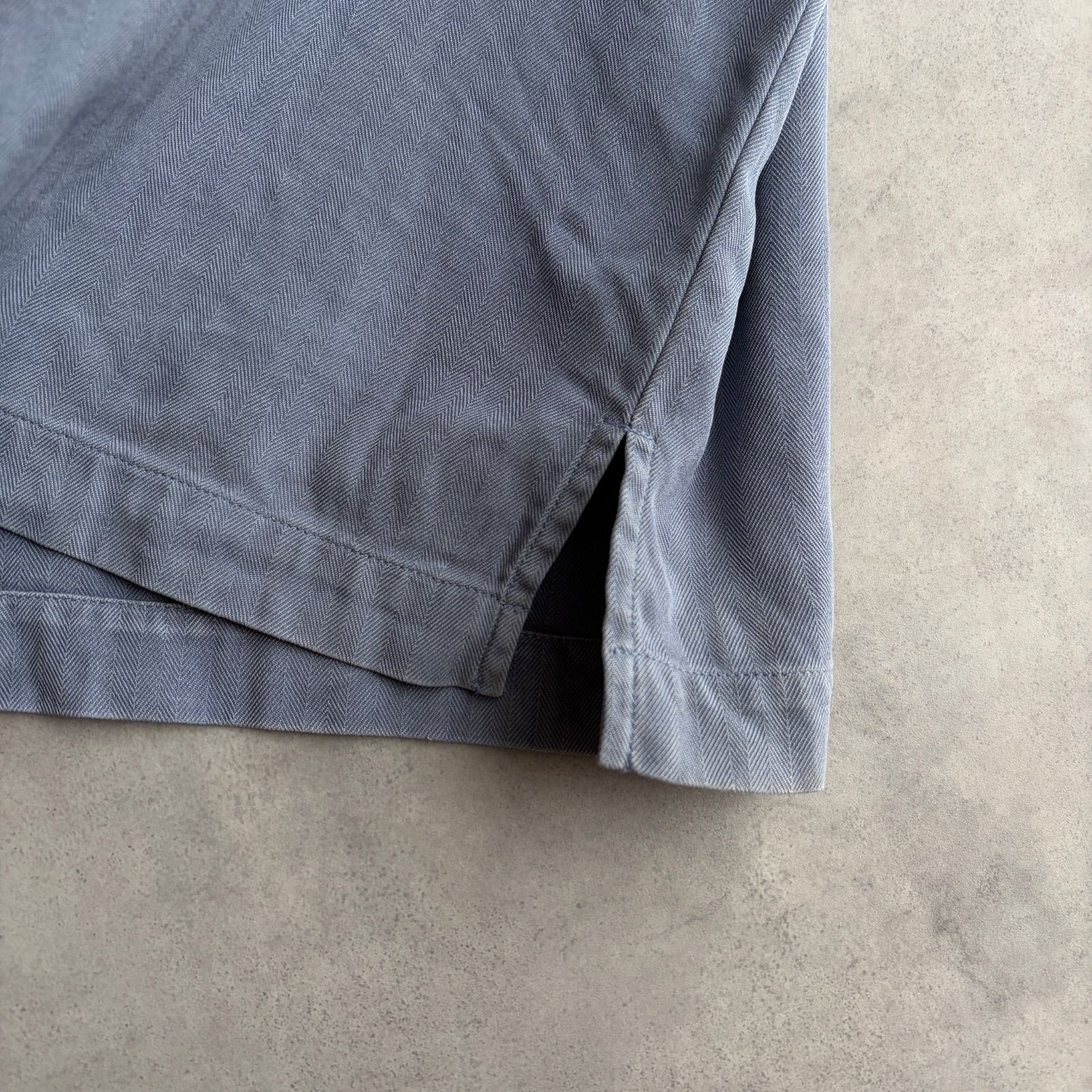90s Tommy Bahama シルク100% 開襟シャツ ライトブルー 半袖