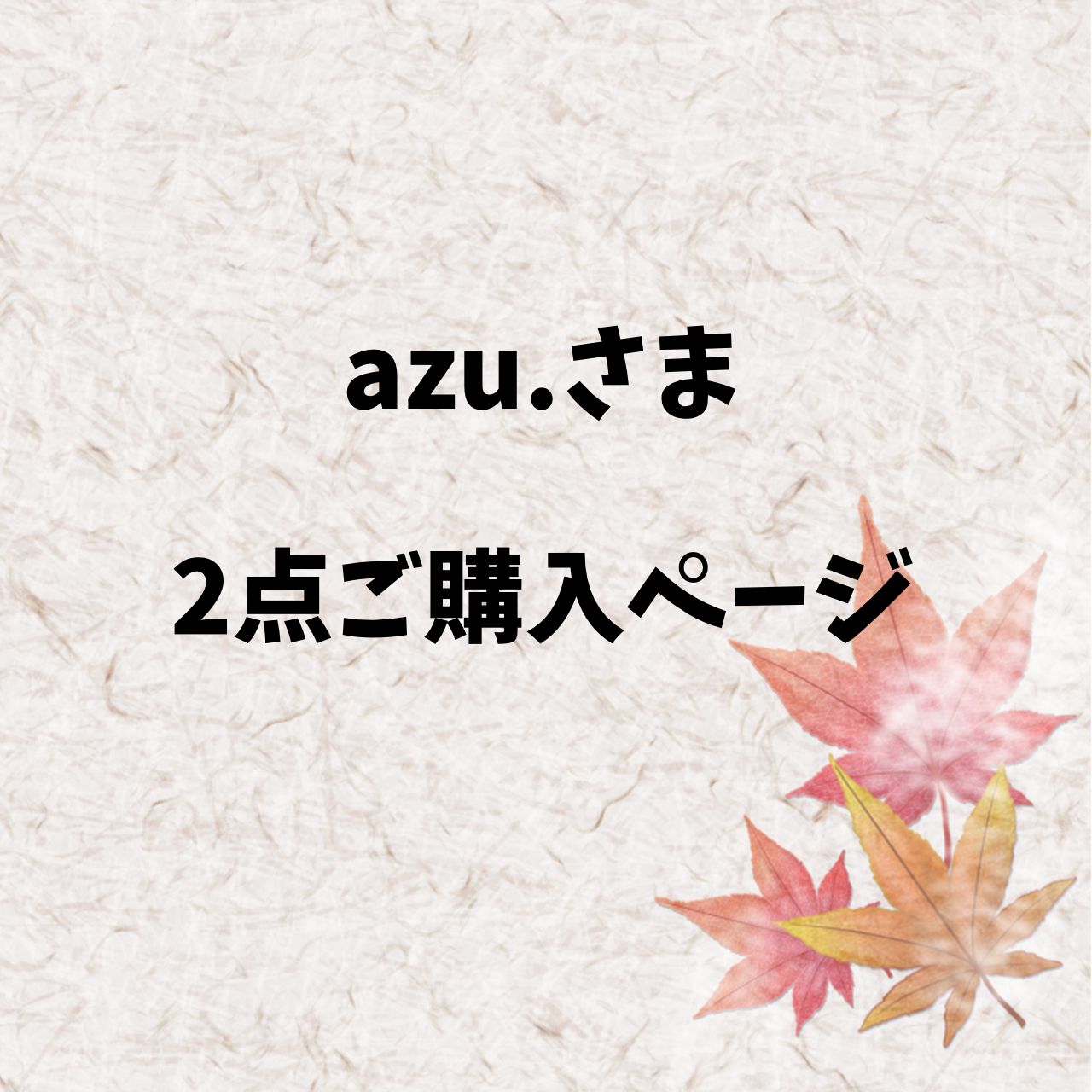 Azuさん専用購入&コメントページ azu.さま 2点ご購入ページ - メルカリ