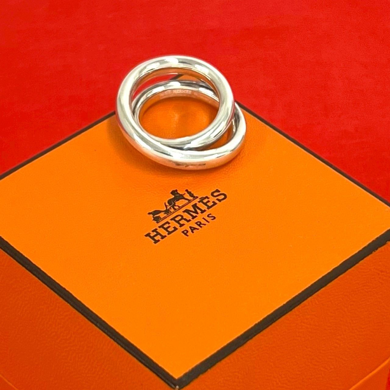 極 美品 箱付き HERMES エルメス ヴェルティージュ リング シルバー925