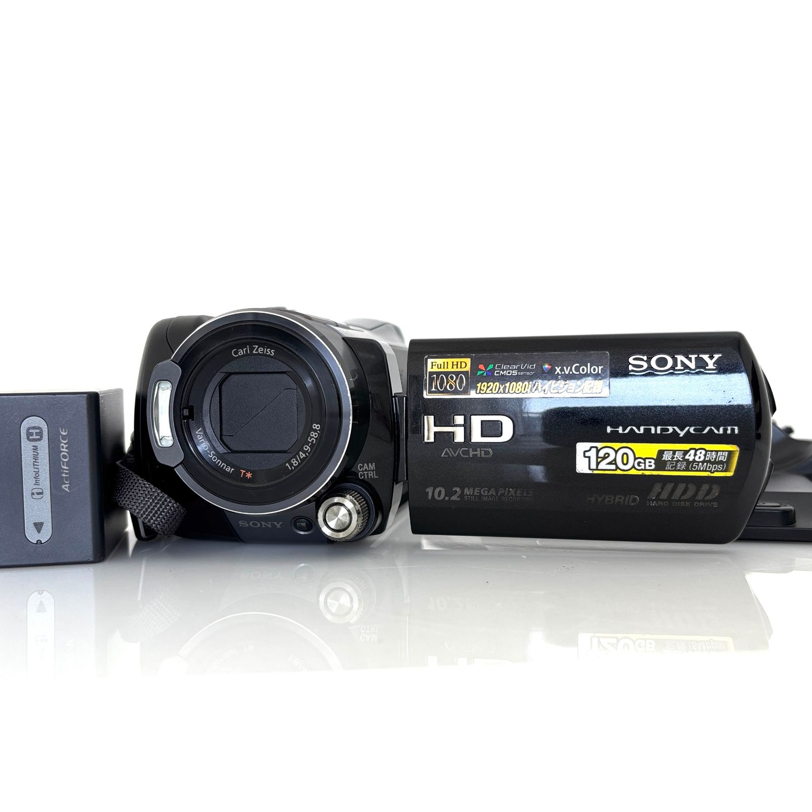 動作OKですがカビアリ【ソニー】SONY HDR-SR12 ハンディカム デジタルビデオカメラ バッテリー・充電器付き #R418