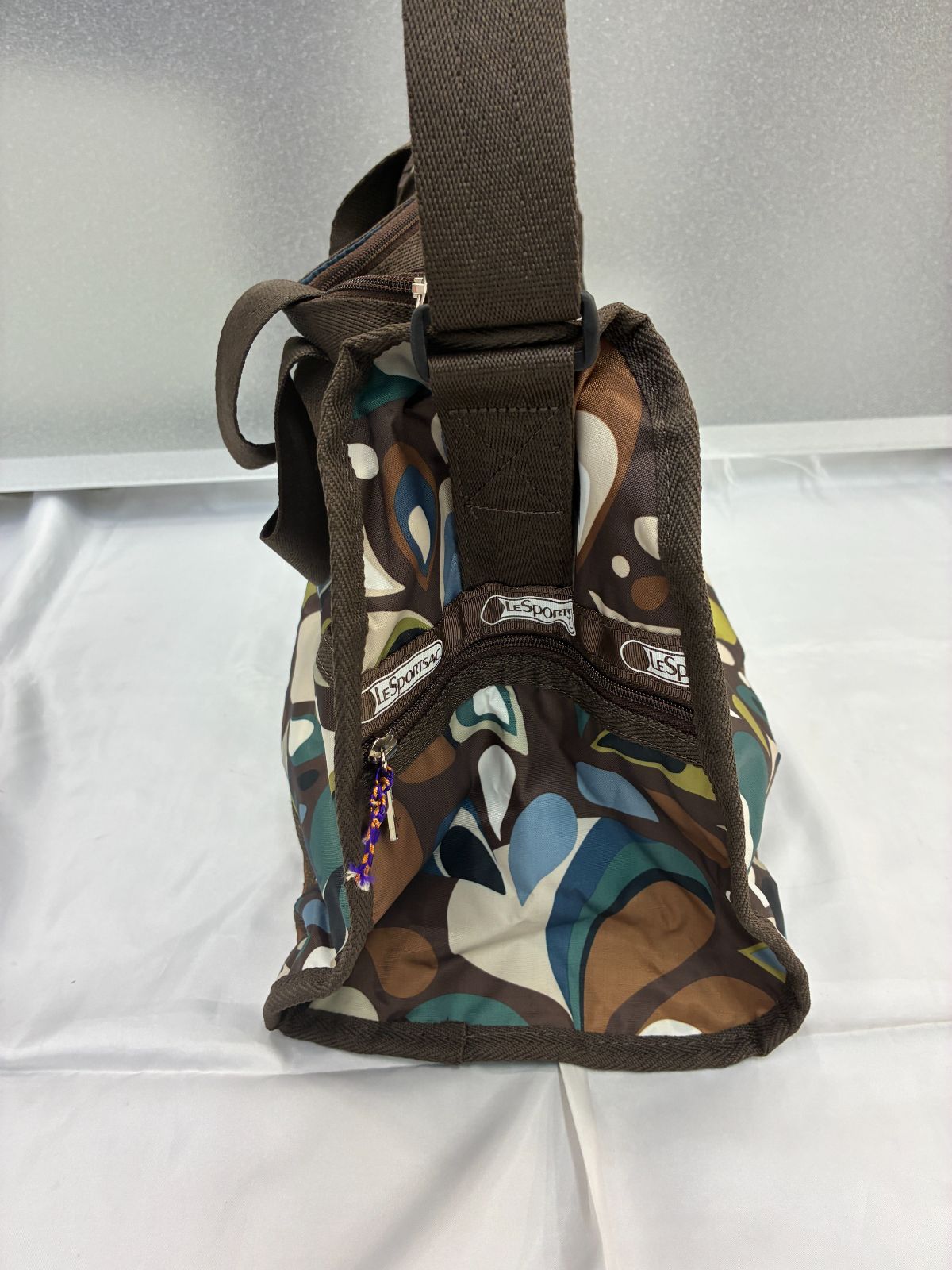 N【中古品】LeSportsac レスポートサック ボストンバッグ 総柄 2way 
