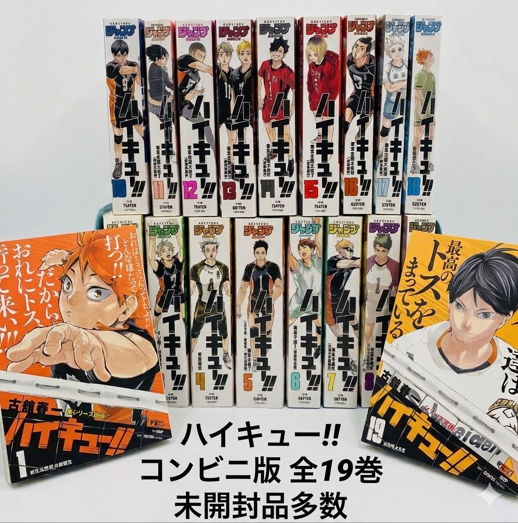 美品※ 【全巻初版】 ハイキュー!! コンビニ版 全19巻セット 全巻初版