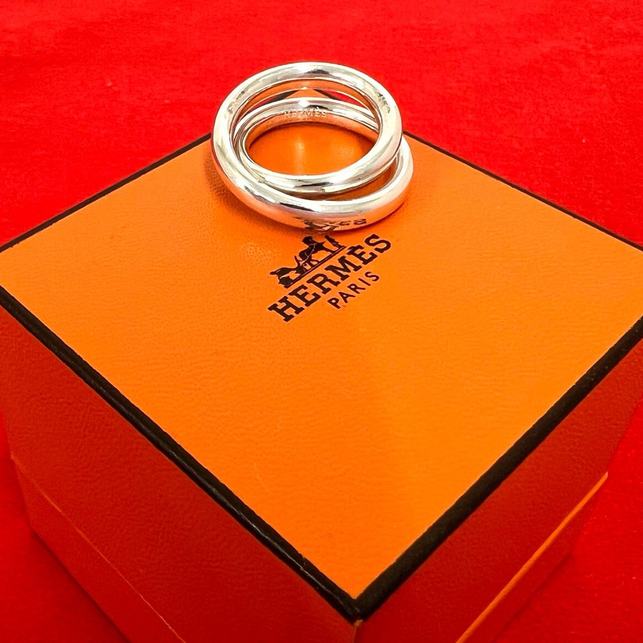 極 美品 箱付き HERMES エルメス ヴェルティージュ リング シルバー925