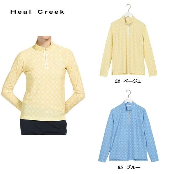 ヒールクリーク Heal Creek レディース 春夏 UVカット 接触冷感 コンチェロビンテージプリント長袖シャツ 002-28511-hc