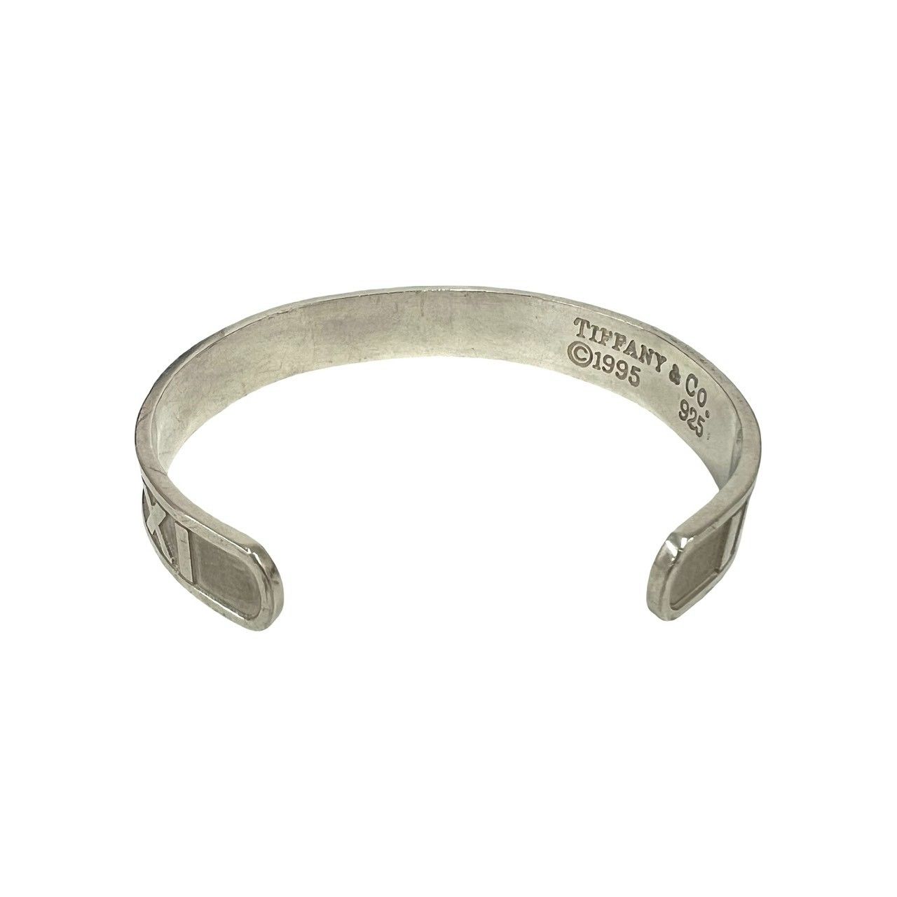 極 美品 TIFFANY&Co. ティファニー アトラス バングル シルバー925