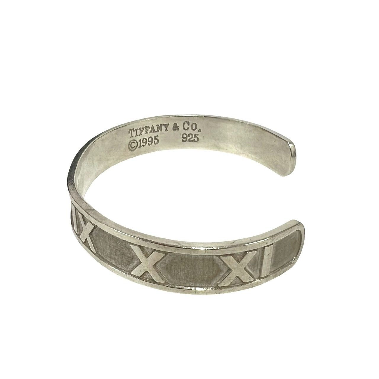 極 美品 TIFFANY&Co. ティファニー アトラス バングル シルバー925