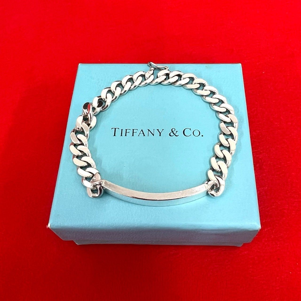 極 美品 TIFFANY&Co. ティファニー ID ブレスレット シルバー925