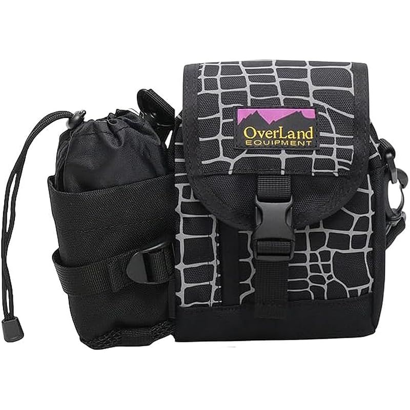 【新品】 [オーバーランド] ショルダーバッグ (リフレクトプリント・縦型) OL-253010 Shoulder Bag 10_BLACK FR