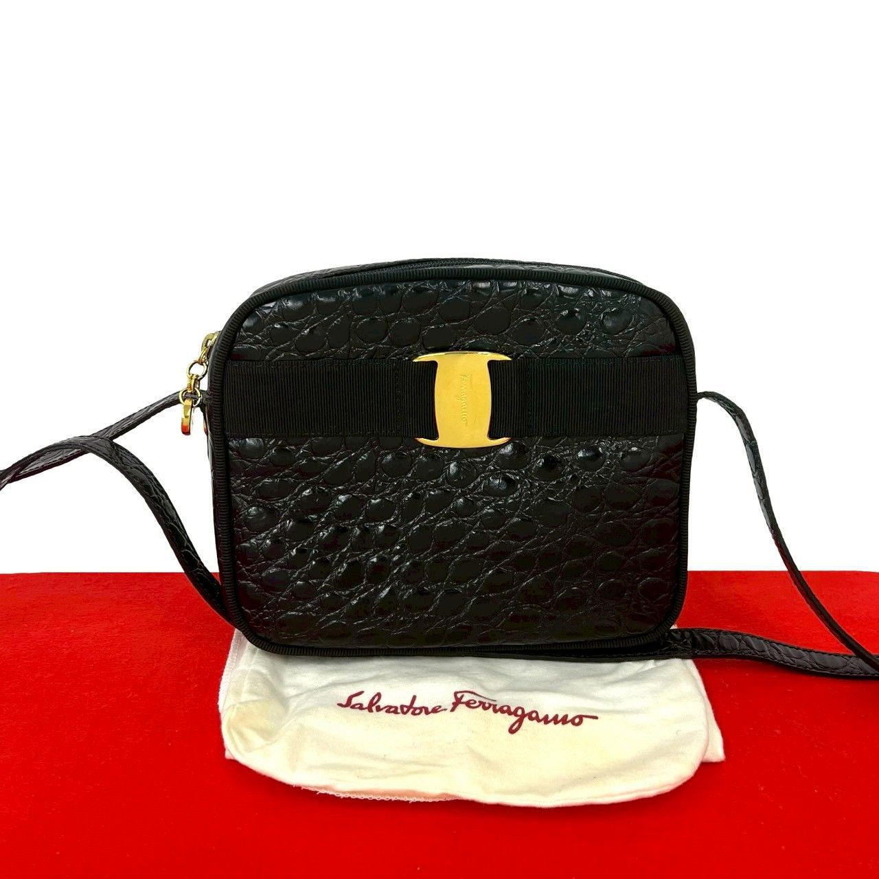 未使用保管品 袋付き Salvatore Ferragamo サルヴァトーレフェラガモ