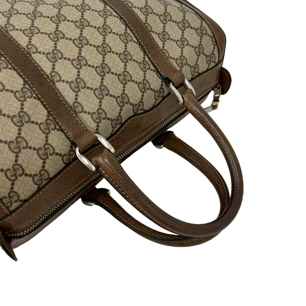 極 美品 GUCCI グッチ オールドグッチ ヴィンテージ GG 柄 レザー 本革