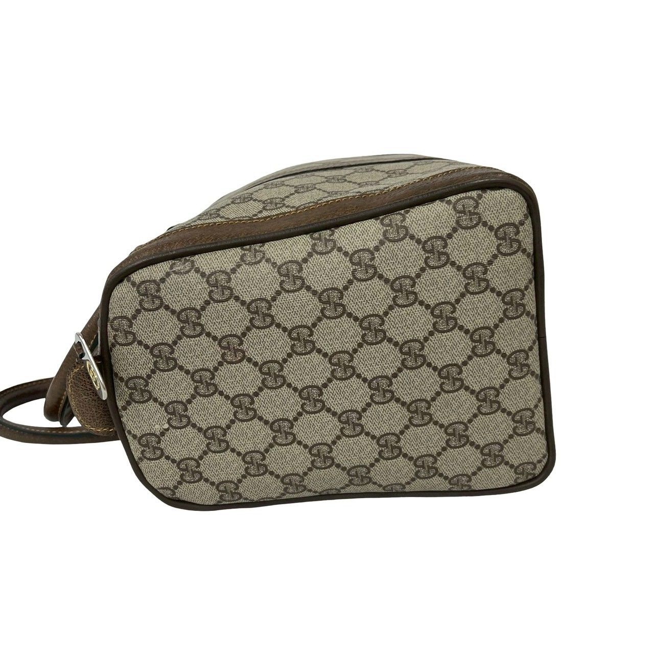 ✨美品✨GUCCI GG ボストンバッグ ハンド ブラウン 赤 レザー ロゴ 極 美品 GUCCI グッチ オールドグッチ ヴィンテージ GG 柄 レザー 本革
