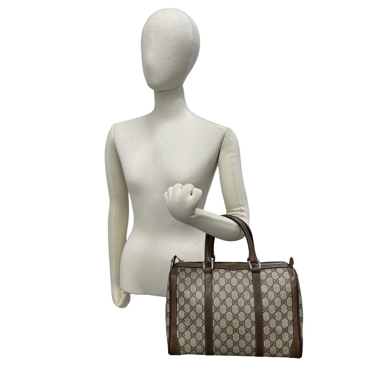 極 美品 GUCCI グッチ オールドグッチ ヴィンテージ GG 柄 レザー 本革