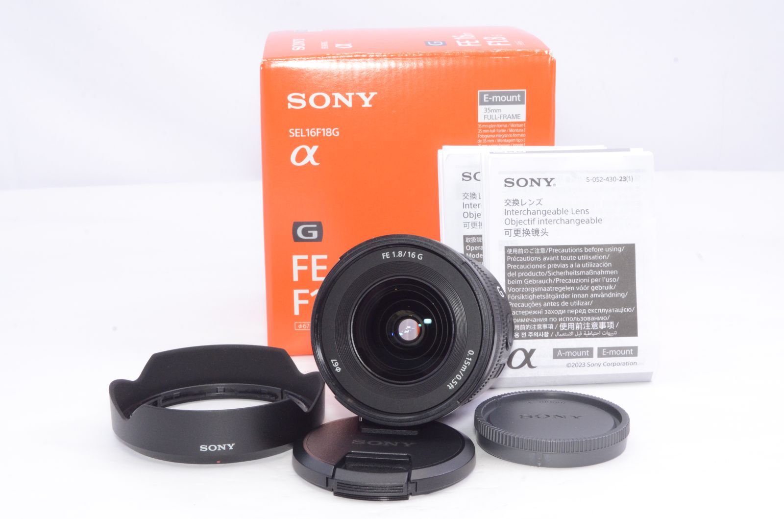 【極上美品】SONY ソニー FE 16mm F1.8 G SEL16F18G 広角単焦点レンズ フルサイズ