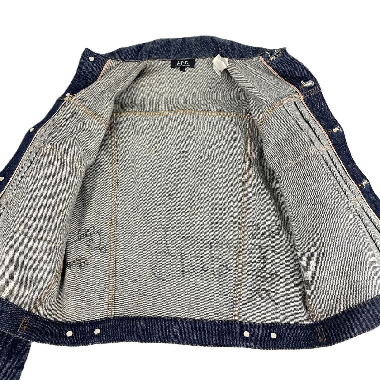 A.P.C. APC アーペーセー デニムジャケット Gジャン リジットデニム M 