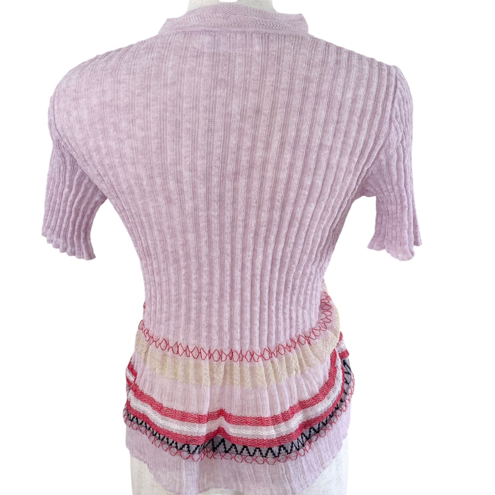 Mame Kurogouchi マメクロゴウチ サマーニット ピンク サイズ1 美品