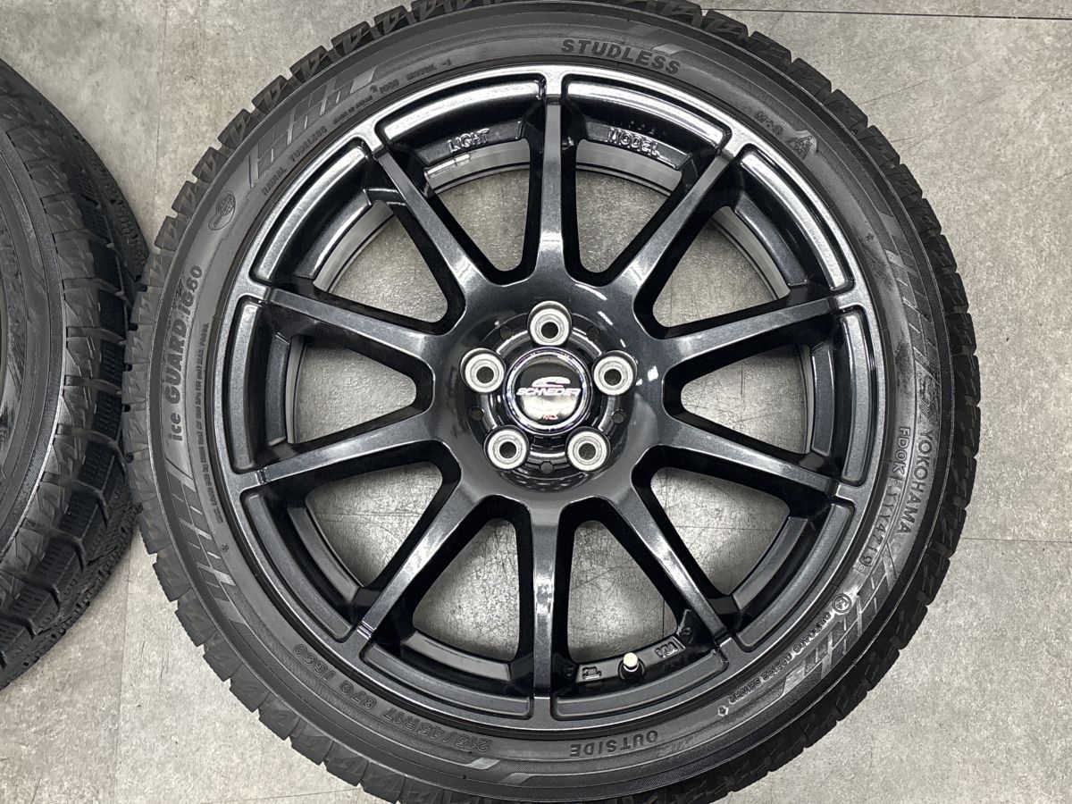 程度良好】SCHNEIDER STAG 17in 7J +48 PCD100 アイスガードiG60 215