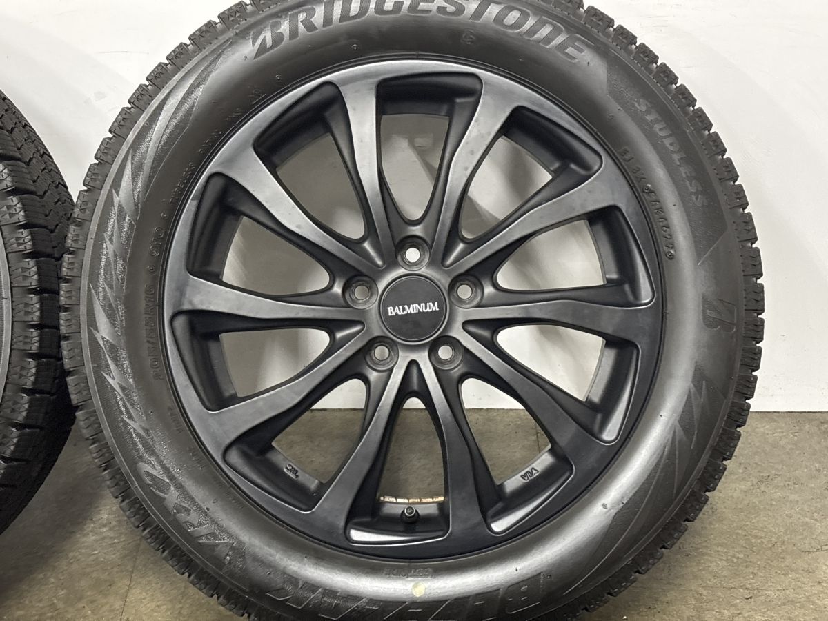 バリ溝 美品】バルミナ 16in 6.5J +48 PCD100 ブリヂストン ブリザック