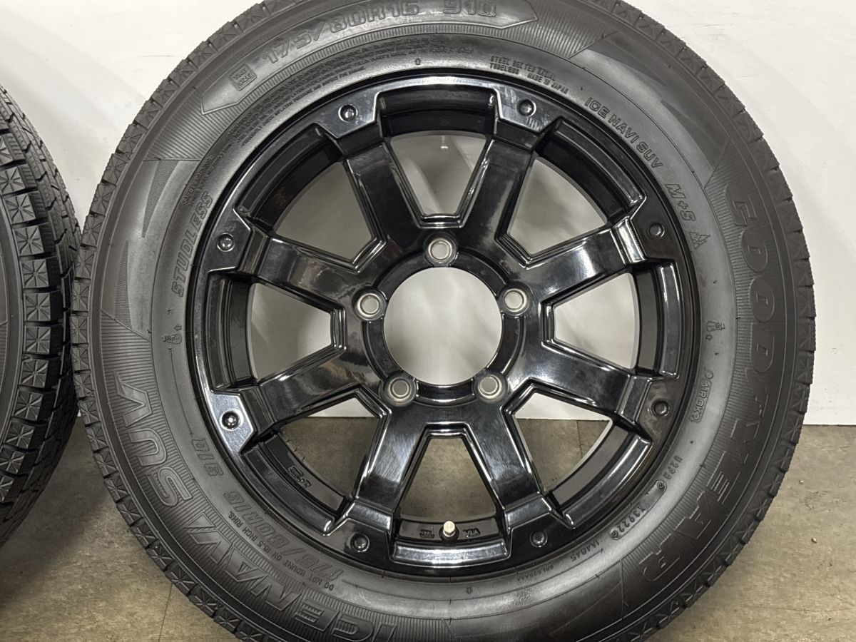 ロックケリーMX-I 16inグッドイヤーアイスナビSUV 175/80R16 美品】ロックケリー MX-I 16in 6.5J +22 PCD139.7 グッドイヤー アイス