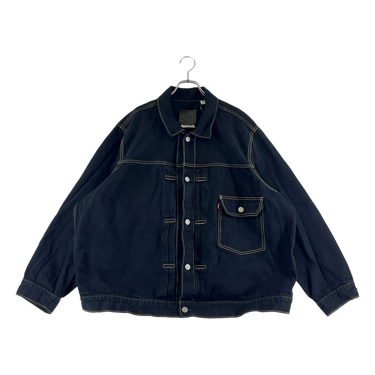 【美品】  Levi's / リーバイス | 後染め TYPE 1 TRUCKER デニムトラッカージャケット | XXXL | ブラック | メンズ 美品】 Levi's / リーバイス | 後染め TYPE 1 TRUCKER デニム