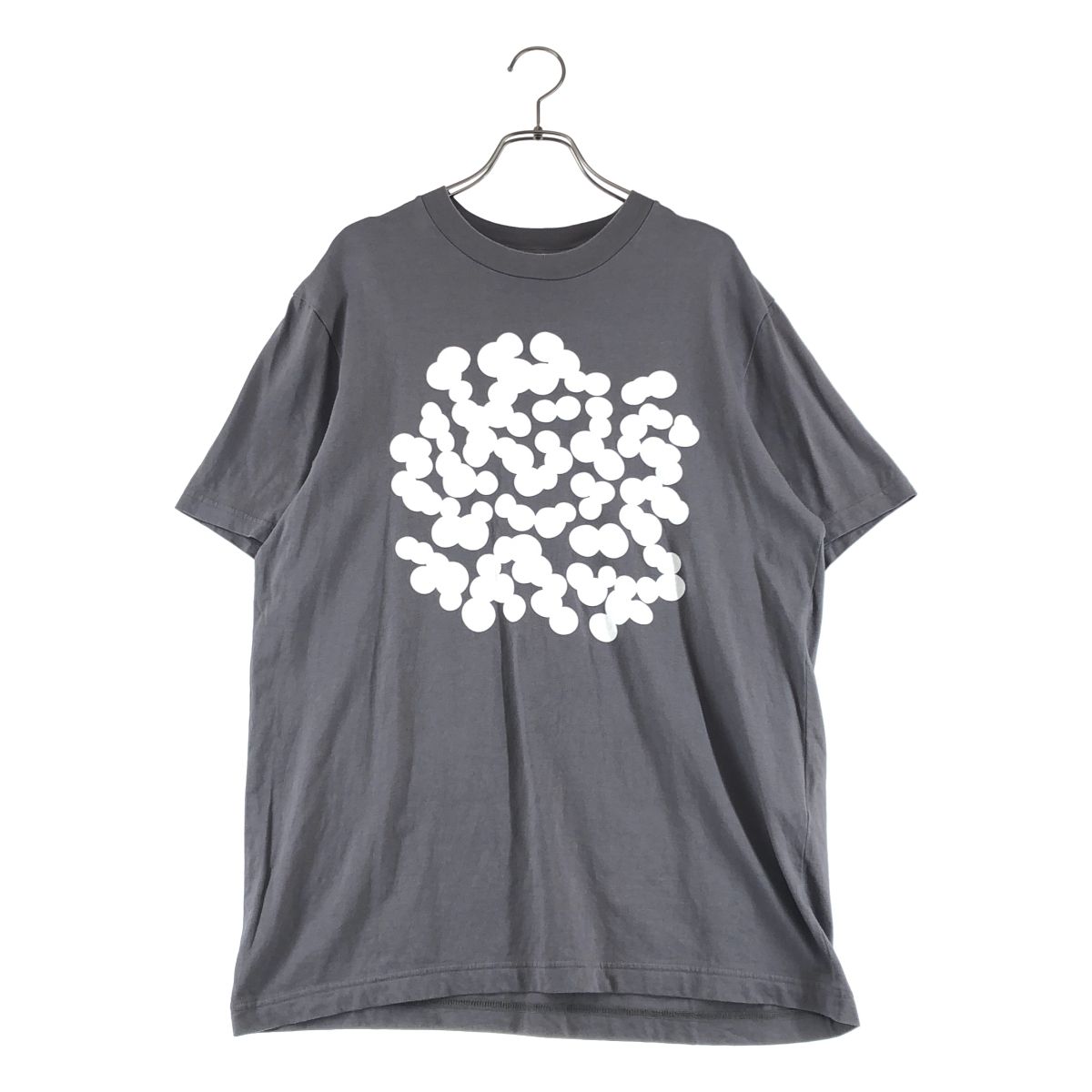 mina perhonen / ミナペルホネン | soda water / 総柄 オーバーシルエット Tシャツ カットソー | L | グレー | レディース