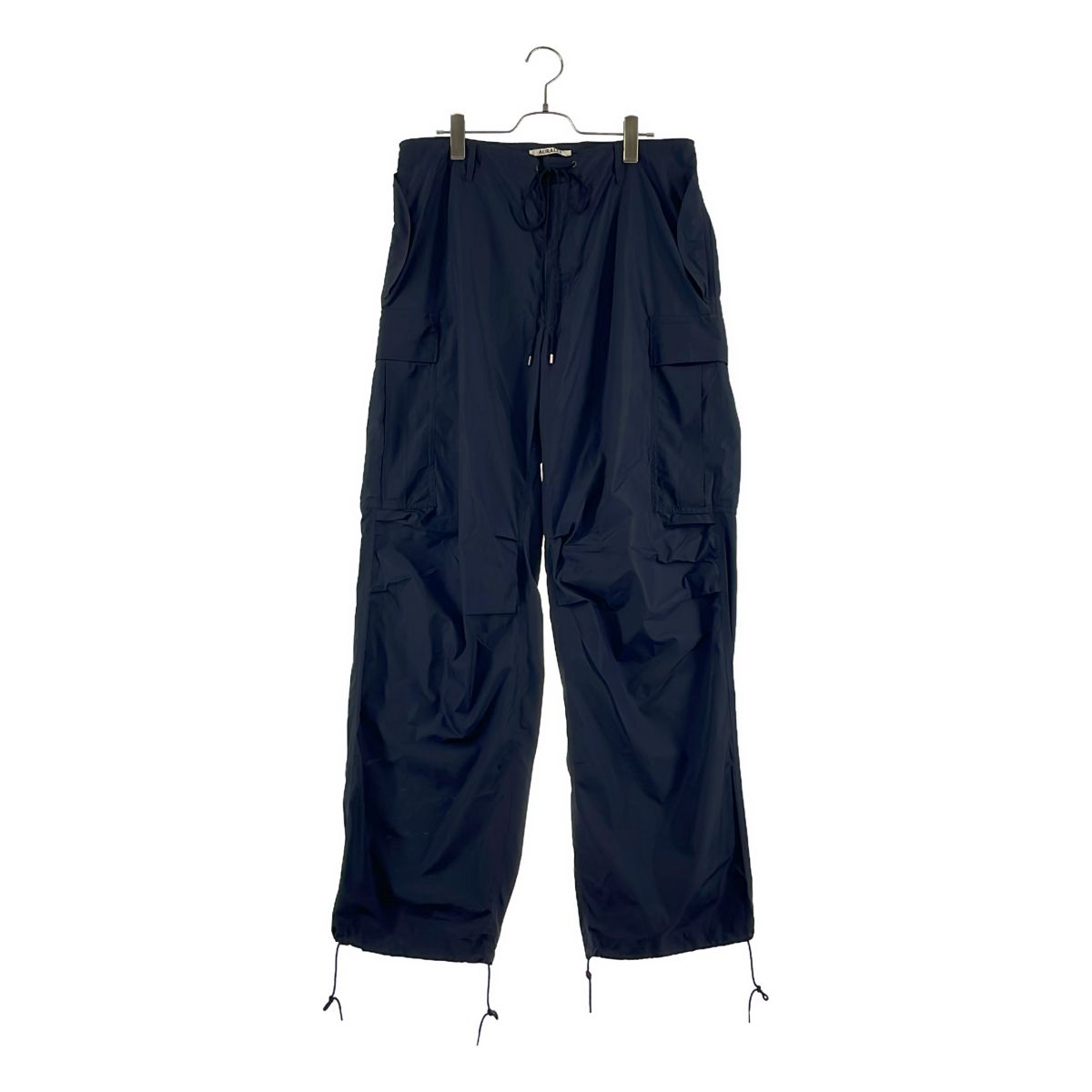 【美品】 AURALEE / オーラリー | LIGHT NYLON FATIGUE PANTS ナイロン ファティーグパンツ | 5 | ネイビー | メンズ