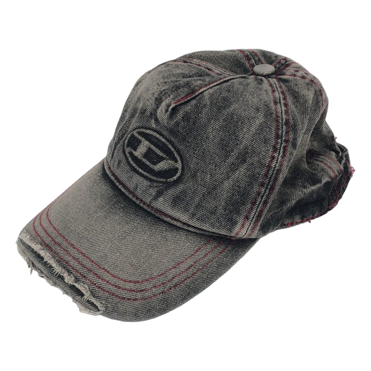 DIESEL / ディーゼル | C-SEYMON ダメージ加工 デニムキャップ | F | ブラック | メンズ