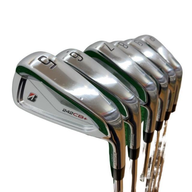 【中古】 ブリヂストン BRIDGESTONE 242CB+ 6S アイアンセット IR 純正特注シャフト (フレックスS) メンズ 男性用 右利き 右用 Cランク ゴルフクラブ