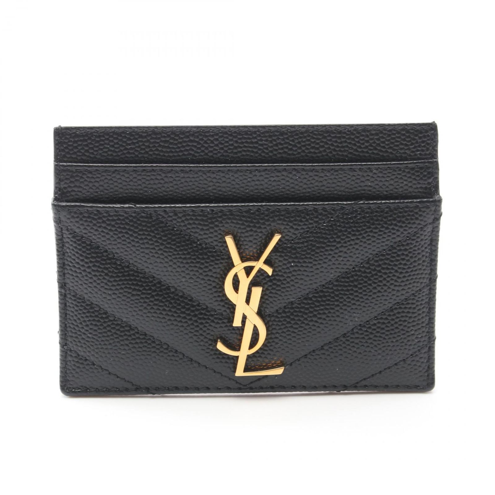 サンローランパリ SAINT LAURENT PARIS カードケース キルティング 423291BOW011000 ブラック レザー カードケース レディース 新品