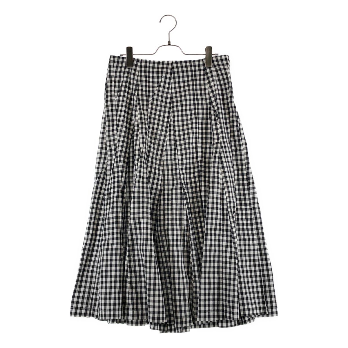 tricot COMME des GARCONS / トリココムデギャルソン | AD2000 | ギンガムチェック 再構築 ロングスカート | M | ブラック/ホワイト | レディース